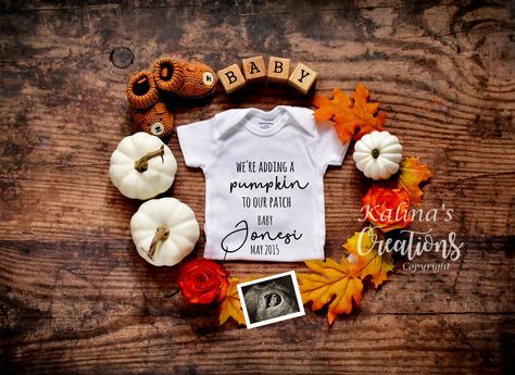 Autumn Fall Baby Announcement Reveal for Social Media Thanksgiving Baby Pictures, Pumpkin Pregnancy Announcement, Thanksgiving Baby Announcement, Announcing Pregnancy, Fall Baby Announcement, Thanksgiving Pregnancy Announcement, Fall Pregnancy, Pregnancy Ideas, Fall Pregnancy Announcement