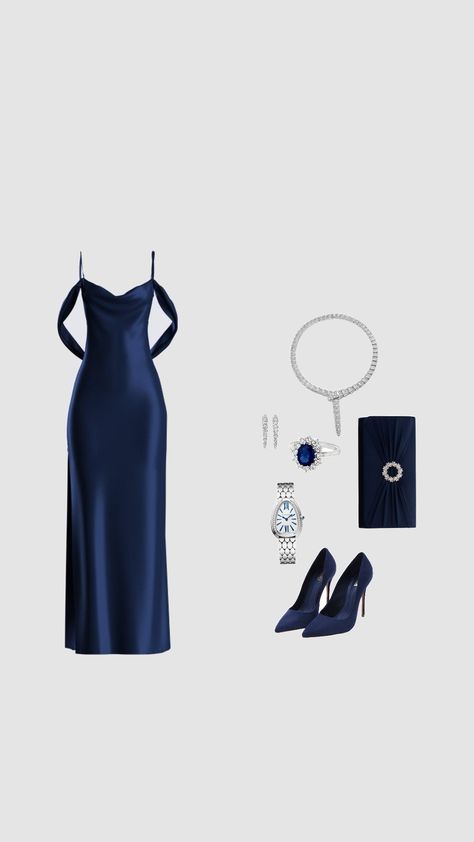 blue sapphire outfit Sapphire Blue Outfit, Navy Blue Outfit Ideas, Navy Blue Outfit, Killstar Clothing, Navy Outfit, Blue Outfit, Casual Fits, New Outfits, Blue Sapphire