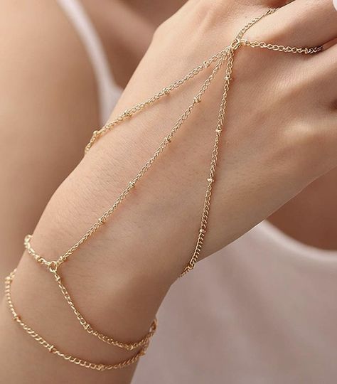 Hand Bracelets, Hand Chain Jewelry, Hand Harness, Finger Bracelets, Gold Finger Rings, Hand Chain Bracelet, Bracelet Couple, Ring Chain, Hand Bracelet