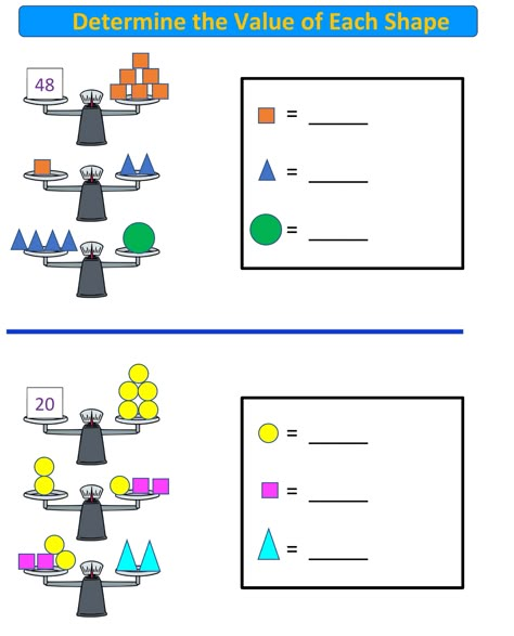 Challenge your 3rd-5th grade math students with this fun, free, balance scale math sheet (multiplication, division and number sense!) Balanced Math, Logic Math, 5th Grade Worksheets, Fun Math Worksheets, Free Printable Math Worksheets, 2nd Grade Math Worksheets, Preschool Math Worksheets, Summer Math, Math Challenge