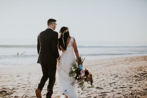 Indigo and Copper Bohemian Wedding at Casino San Clemente | Junebug Weddings Casino San Clemente, San Clemente, Junebug Weddings, Bohemian Wedding, California Wedding, Shibori, Wedding Blog, The Bride, Casino