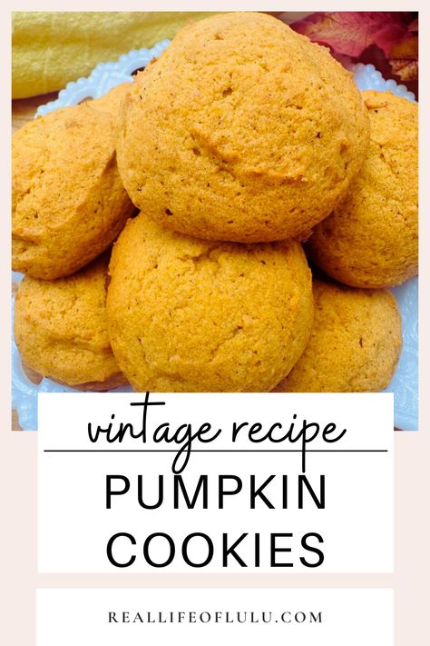 These classic pumpkin cookies are made with simple ingredients like butter, sugar, pumpkin, and spices. The dough is easy to mix together and bakes into soft, flavorful cookies with a hint of fall warmth. Enjoy these treats with a cup of coffee or tea for a delightful afternoon snack. They're perfect fall cookies, fall dessert, or Halloween cookies. Canned Pumpkin Cookies Easy, Pumpkin Cookies Taste Of Home, Pumpkin Seed Butter Cookies, Old Fashion Pumpkin Cookies, Pumpkin Quickies Cookies, Old Fashioned Pumpkin Cookies, Amish Pumpkin Cookies, Pumpkin Cookies With Fresh Pumpkin, Soft Pumpkin Cookies Recipes