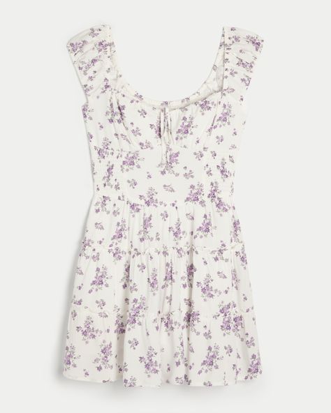 Women's Hollister Sofia Skort Dress | Women's Dresses & Rompers | HollisterCo.com Hollister Clothes, Skort Dress, Teen Clothing, Spring Summer 2024, Tier Skirt, Family Pics, Shopping Spree, Tiered Skirt, Dress Romper