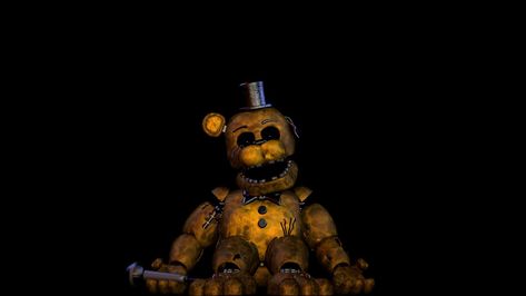 Withered Golden Freddy, Shadow Freddy, Sfm Fnaf, Golden Freddy, Fnaf Characters, Full Body, Deviantart, Novelty Christmas, Christmas Ornaments