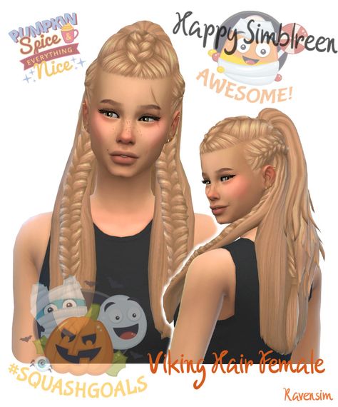 Sims 4 Braided Hair, Sims 4 Viking Cc, Ts4 Mods, Sims Medieval, Sims Stories, Cc Sims4, Cc Hair, Cc Clothes, Pelo Sims