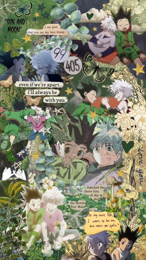 #hxh #hunterxhunter #killua #gon #killugon Hunterxhunter Killua, Hunter Anime, Cute Anime Wallpaper, Anime Scenery Wallpaper, Anime Background, Scenery Wallpaper, Hunter X Hunter, Anime Scenery, Cute Anime Character