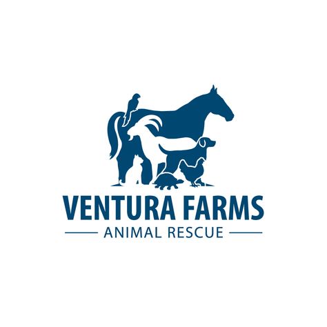 Design #157 by Magneticways | Ventura Farm Animal Rescue Logo Animal Rescue Logo, Animal Shelter Logo, Farm Animal Rescue, Vet Logo, Farm Logo Design, Business Card Logo Design, Clinic Logo, Pet Logo, Farm Logo