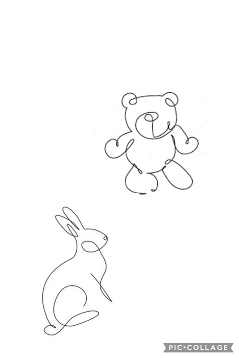 Teddy Tattoo, Teddy Bear Tattoo, Single Line Drawing, Bear Tattoo, Bunny And Bear, Classy Tattoos, Baby Bear, Inspirational Tattoos, Henna Tattoo