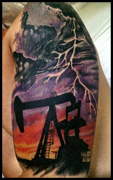 Oilfield Ink Oilfield Tattoos For Men, Oilfield Tattoos, Wolf Tattoos Men, Tattoos Men, Wolf Tattoos, Ink Ideas, Tattoos For Men, Tattoos For Guys, Tatting