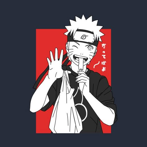 Naruto Design Shirt, Anime Tees Design, Anime T Shirt Design Ideas Naruto, Naruto T Shirt Design Ideas, Aesthetic T Shirt Design Ideas, Baka Naruto, Naruto Shirt Design, Naruto Prints, T-shirt Designs