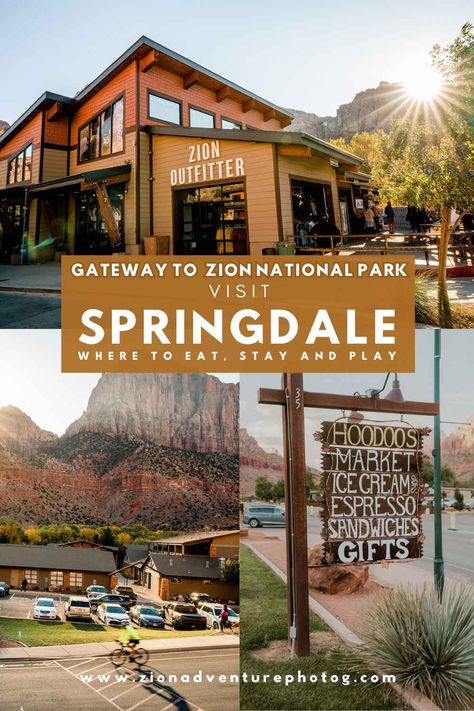 All the Best Things to Do in Springdale, Utah – Gateway To Zion National Park Things To Do In Springdale Utah, Zion Hikes, Outdoor Adventure Photography, Springdale Utah, Cute Town, Utah National Parks Road Trip, Utah Parks, Ultimate Summer Bucket List, Visit Utah