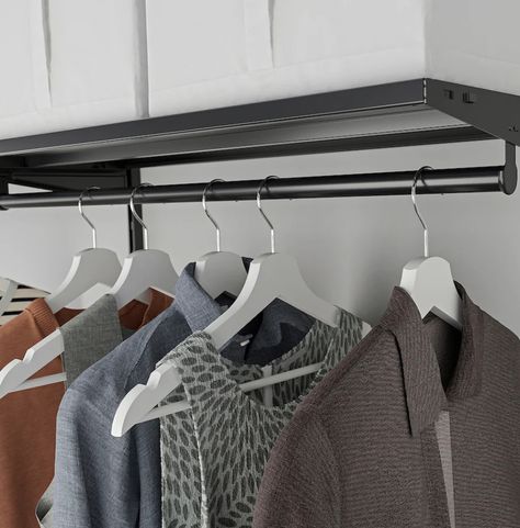 Clothes Storage Systems, Organized Bed, Ikea Food, Potted Plants Outdoor, Storage Systems, Clothes Rail, Ikea Family, Clothes Storage, Office Bathroom