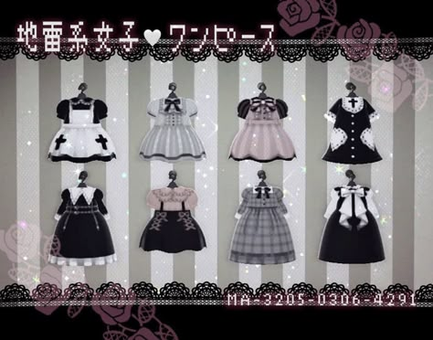 Animal Crossing Fashion, Emo Designs, Horror Clothes, Acnh Outfits, Animal Crossing Clothing, Animal Crossing Outfits, Animal Crossing Clothes, Acnh Custom Designs, Acnh Clothes