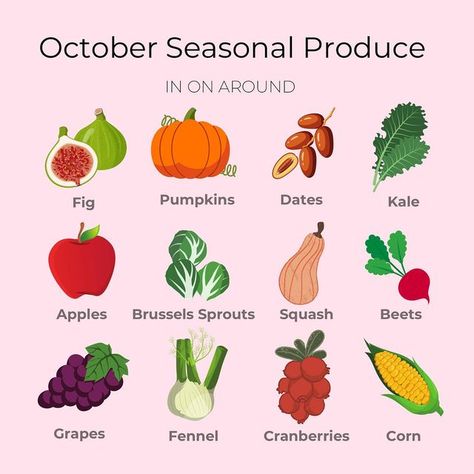 Seasonal Produce Guide, Nontoxic Living, Fall Produce, Integrative Nutrition, Seasonal Produce, Holistic Health Coach, Fun Fall Activities, Eat Seasonal, Happy October