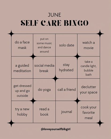 When was the last time you prioritized time for self-care? Self-care is more than getting your nails done. Matter of fact that's what you call maintenance. Self-care is taking time out to indulge in some meaningful me time...to fill your cup. So this month dedicate a few 'me moments' with this self-care bingo game. Each week play, see what self-care activity you land on and go for it 😉 What self-care activity would you like to indulge in? Comment below 👇🏾 #loveyourselfblkgirl #loveonyours... Self Maintenance, Self Care Bingo, Self Care Activity, Fill Your Cup, Goals Bullet Journal, When Was The Last Time, Did You Know Facts, Nails Done, Go For It