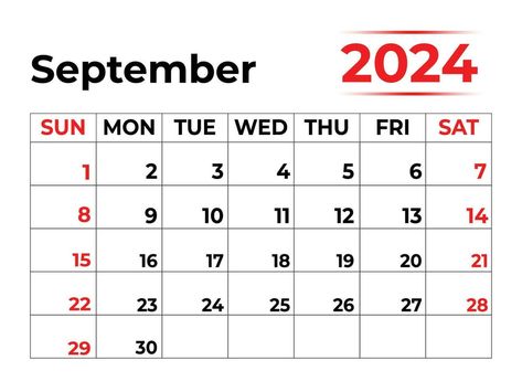 September 2024 monthly calendar with very clean look, week starts from Sunday January Clipart, January 2024 Calendar, Printable Calendar Design, January Month, 2024 Monthly Calendar, Free Monthly Calendar, Vertical Calendar, July Calendar, Flower Background Design