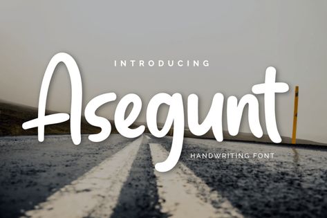 Asegunt is a daring and relaxed paint brushed handwritten font. Whether you’re using it for crafting, digital designing, presentations or greeting cards making, it’s perfect! Try before you buy Asegunt font for iOS, Android, macOS, or Windows for free, or you can download the full version with a commercial license here. Asegunt Script Font License: […] The post Asegunt Font appeared first on FreeFontDL. Fancy Handwriting, Cute Handwriting, Logo Quotes, Latest Fonts, Writing Fonts, 1001 Fonts, Food Banner, Commercial Use Fonts, Open Fonts