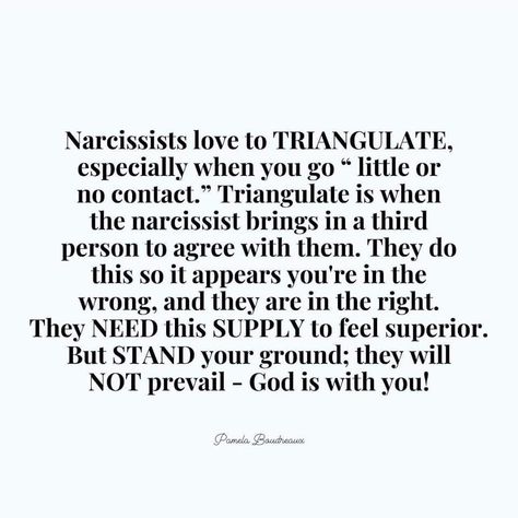 Triangulation In Families, Triangulation Quotes, Passive Aggressive People, Narcissistic Husband, Behavior Quotes, Intuitive Empath, Narcissism Quotes, Narcissism Relationships, Attachment Theory