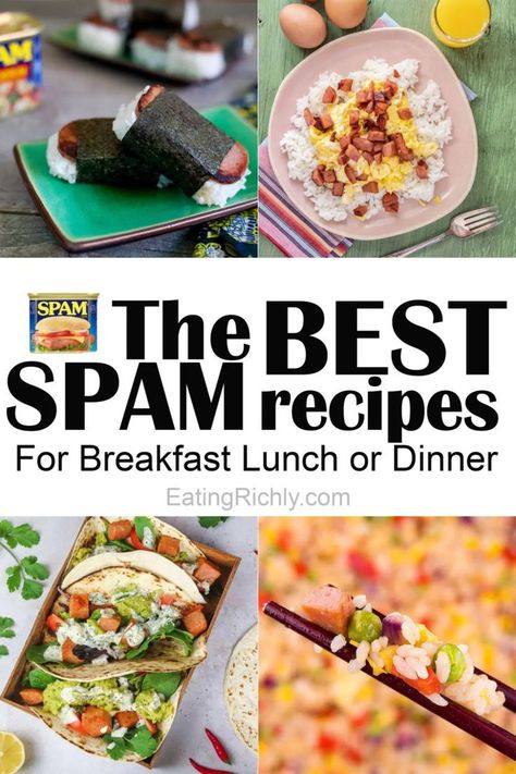 Spam Tacos, Recipes With Spam, Spam Recipes Dinners, Spam Meat, Spam Sandwich, Spam Musubi Recipe, Musubi Recipe, Fried Spam, Popular Breakfast Recipes