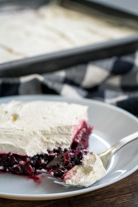 Blueberry Cloud Jello Salad | 12 Tomatoes Desserts With Whipped Cream, Cloud Jello, Blueberry Jello Salad, Blueberry Jello, Fruit Deserts, Jello Mold Recipes, Cook Desserts, Canned Blueberries, Jello Salads