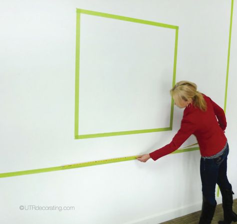 How to find the perfect picture size for space. Picture Hanging Tips, Picture Walls, Hallway Office, Hanging Ideas, Ideas For Living Room, Picture Hanging, Painters Tape, Abstract Canvas Painting, Hanging Pictures