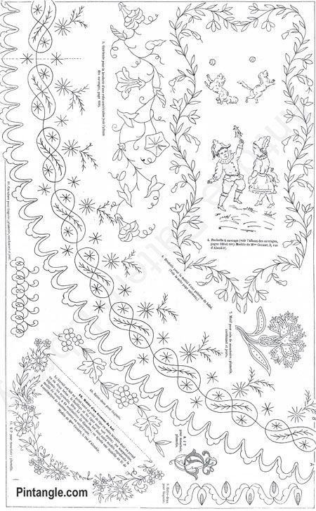 A collection of Free Hand Embroidery patterns - Pintangle Free Hand Embroidery Patterns, Free Hand Embroidery, Modern Hand Embroidery Patterns, Vintage Embroidery Transfers, Crazy Quilts Patterns, Crazy Quilt Stitches, Redwork Embroidery, Embroidery Transfers, Embroidery Patterns Vintage