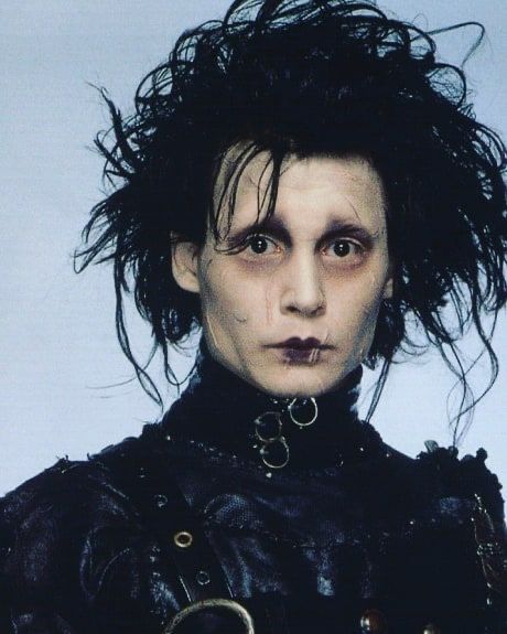 Iconic Costumes, Film And Tv, Edward Scissorhands, Johnny Depp, History, Film, Tv, Hair, Black