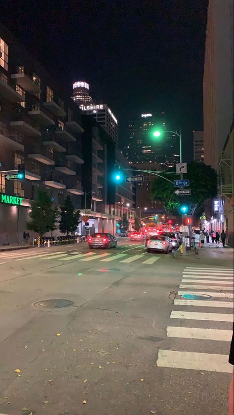 Dtla Night Aesthetic, Kodak Black Wallpaper, Evil Buildings, Street Aesthetic, York Aesthetic, California Photos, Kodak Black, Central City, New York Aesthetic