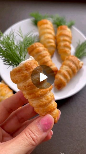 Spice Wheel - spice & container company on Instagram: "TRY THESE CARROT PUFF PASTRY TREATS
FOLLOW US for more recipes and tips

Recipe by  @ohcakeswinnie" Carrot Puff, Garlic Herb Cream Cheese, Whipped Garlic, Puff Pastry Treats, Herb Cream Cheese, Bread Cones, Smoked Salmon Cream Cheese, Dill Recipes, Salmon Cream Cheese