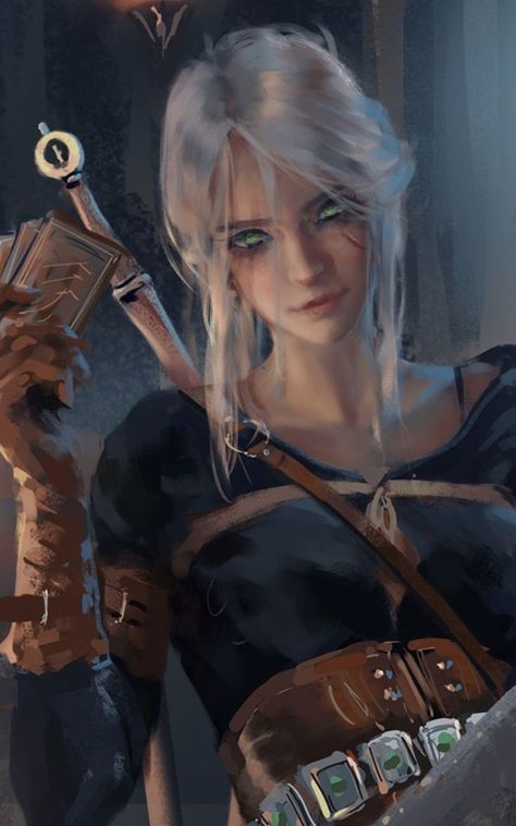 Ciri Witcher, Geralt And Ciri, Witcher Art, Yennefer Of Vengerberg, The Witcher 3, Warrior Girl, Fox Art, White Wolf, Woman Drawing