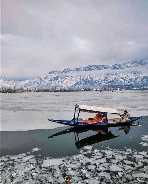 Dal lake frozen in Kashmir Dal Lake, Frozen Lake, Jammu And Kashmir, Frozen, Lake, The Incredibles, Nature