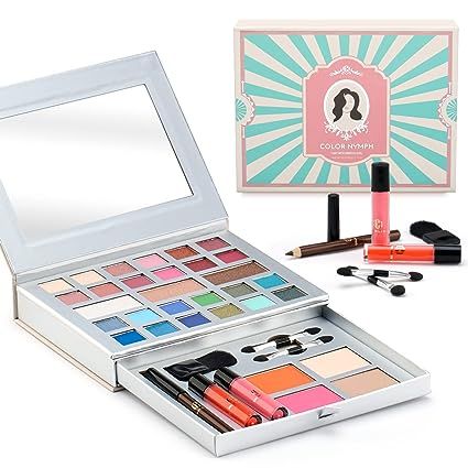 7 Individually Boxed Makeup Kits + Portable Makeup Set- Perfect Combo for All Your Needs Nymph Makeup, Travel Makeup Palette, All In One Makeup, Travel Makeup Kit, Brown Eyeliner Pencil, Compact Makeup, Brown Eyeliner, Sephora Skin Care, Lip Gloss Collection