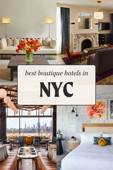 From a tiny West Village gem to a luxe TriBeCa classic, these are some of our travel advisors' favorite boutique hotels in New York City! When you book with Fora, we'll help you find the intimate and charming hotel of your dreams in New York City while also scoring you hotel perks and customizing your NYC getaway itinerary. Ready to travel like the VIP you are? Connect with us at foratravel.com! Boutique Hotels New York, Hotel Chelsea Nyc, Hotels In Nyc, Greenwich Hotel, Hotels In New York City, Charming Aesthetic, Soho Hotel, Weekend In Nyc, New York City Vacation