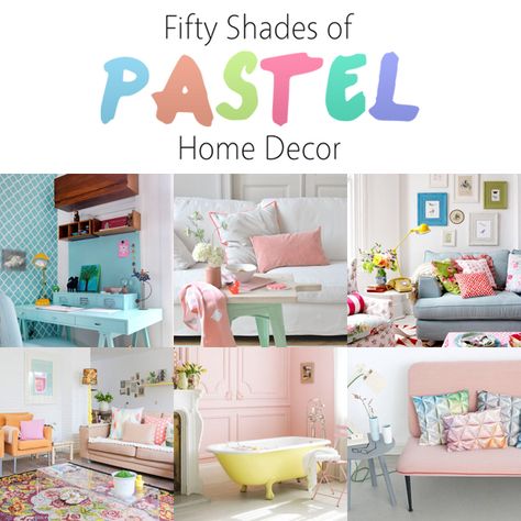 50 Shades of Pastel Home Decor - The Cottage Market Pastel Living Room, Dark Pastel, Pastel Home, Shades Of Pastel, Decorating Rules, Craftsman Interior, Pastel Home Decor, Cottage Market, Pastel House