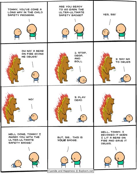 Cyanide and Happiness, a daily webcomic Cyanide And Happiness Comics, Cyanide Happiness, 4 Panel Life, Cyanide And Happiness, Stick People, Online Comics, Funny Pins, Funny Cartoons, Comic Strip