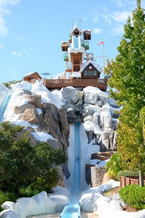 Blizzard Beach Disney, Disney Waterparks, Rides At Disney World, Disney World Water Parks, Disney Water Parks, Disney Blizzard Beach, Beach Disney, Planet Coaster, Blizzard Beach