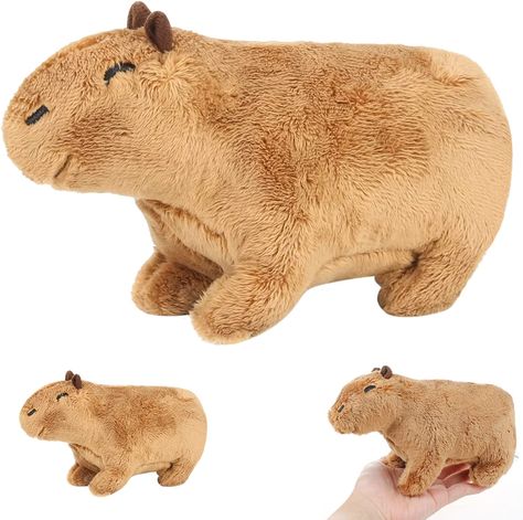 High-quality material: the simulation Capybara plush toy is made of high-quality plush fabric and filled with PP cotton, which feels soft and comfortable and gives you a warm feeling. Does not irritate the skin. You can play with confidence. Capybara Plush, Diy Plush Dolls, Cute Capybara, Animal World, Cuddly Toy, Child Doll, Great Birthday Gifts, Doll Gift, Birthday Gifts For Kids