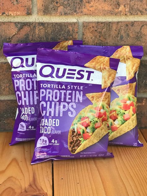 High-protein/low-carb chips that actually taste good? Yes! Quest Protein Chips, Quest Chips, Cheesy Chips, Quest Protein Bars, Quest Protein, Low Carb Chips, Tortilla Chip, Protein Chips, Cheese Puffs