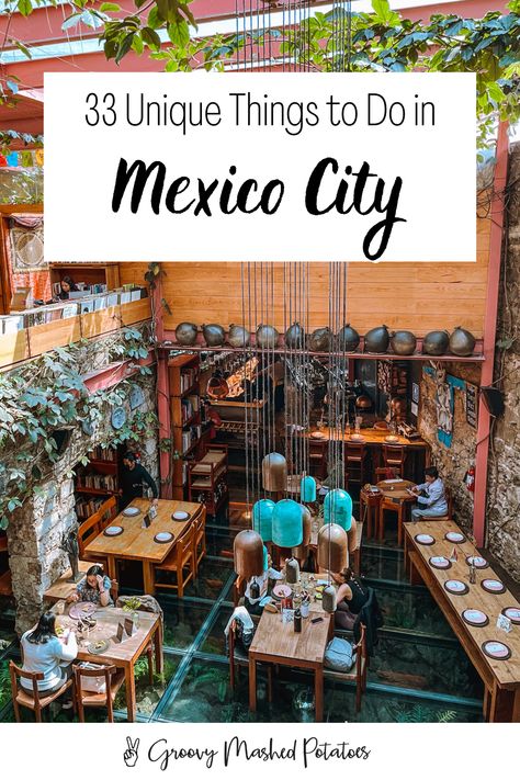 After multiple visits, we've created a list of unique things to do in Mexico City that distinguish it from other megacities in the world. We include the best street foods, standout experiences, free activities, local hot spots, striking places and unusual things you won't find in typical guides. Places To Visit In Mexico City, What To Do In Mexico City, Mexico City Activities, Mexico City Food Tour, Mexico City Museums, Things To Do In Mexico, Mexico City Travel, Street Foods, Best Street Food