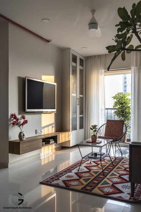 Apartment Interior Design Living Room Indian, Flat Room Design, Flats Interior Design Ideas, Interior Design 2bhk Apartment, Home Interior Design Indian 2bhk, Indian Flat Interior Ideas 2 Bhk, 2 Bhk Apartment Interior, 2bhk Apartment Interior, Small 2 Bhk Flats Interior Indian