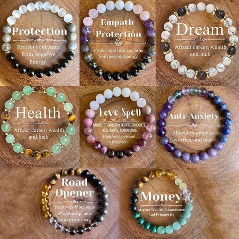 👉 Comment "Shop" order this item 👈 Fashionable Natural Stone Beaded Bracelet 👇 https://postdolphin.com/t/LPD3R Bead Stretch Bracelets, Empath Protection, Textured Bracelet, Crystal Healing Stones, Healing Bracelets, Love Spells, Party Jewelry, Beaded Stretch Bracelet, Jewelry Party