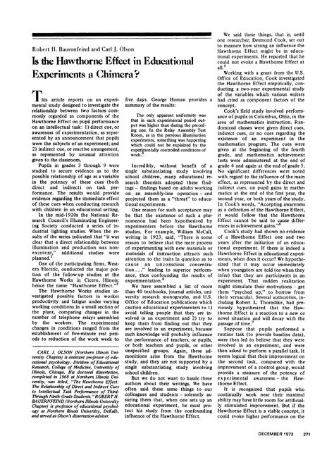 Is the Hawthorne Effect in Educational Experiments a Chimera? on JSTOR Hawthorne Effect, College Homework, Free Reading Online, School Improvement, Higher Order Thinking, Inner Growth, Feature Article, Teacher Education, Brain Food