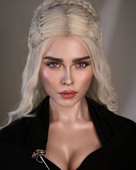 🔥Happy Game of Thrones day!!!🔥 Let’s discuss the new episode below!! ❄️  Amazing Daenerys Targaryen cosplay by talented @sladkoslava with using #wigisfashion Long blonde Lace Front Wig LF150D 😍 love it 👏Check out wigisfashion.com and see more beautiful wigs now!   #daenerys #daeneryscosplay #daenerystargaryen #daenerysstormborn #daenerystargaryencosplay #got #gameofthrones #gotcosplay #gameofthronescosplay #cosplay #cosplayer #cosplayers #cosplaying #cosplayersofinstagram #cosplaygirl #lacef Targaryen Cosplay, Game Of Thrones Dress, Daenerys Targaryen Cosplay, Game Of Thrones Cosplay, Korea Makeup, Blonde Lace Front Wigs, Beautiful Wigs, Makeup On Fleek, Cosplay Makeup