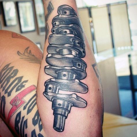 Motorcycle Tattoo Ideas, Motocross Tattoo, Piston Tattoo, Hot Rod Tattoo, Engine Tattoo, Black And Grey Tattoos For Men, Motor Tattoo, Arte Zombie, Motorcycle Tattoo