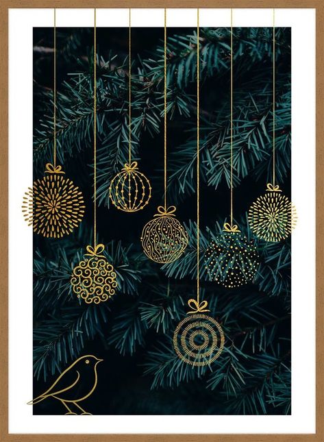 Contemporary Christmas print that is an amazing addition to the usual Christmas Decor. Give your Christmas Decorations an extra twist this year. Art Deco Christmas Decorations, Art Deco Christmas Cards, Gelato Packaging, Christmas Art Deco, Holidays Illustration, Decorate Your Fireplace, Art Deco Christmas, Fabric Christmas Decorations, Ornament Illustration