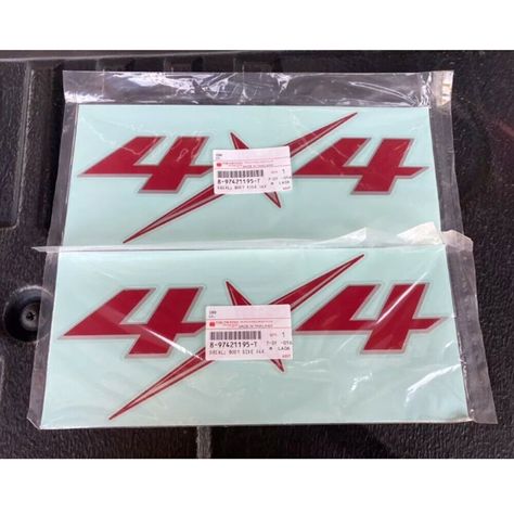 Sticker Logo Emblem Red Side "4X4" Car ISUZU D-MAX Dmax 2012-2014 Genuine Free Shipping + Tracking number Description  Condition  :  New Quantity :  2 Piece Genuine Part no. 8-97421195-1 Fitment : ISUZU D-MAX Dmax 2012-2014  For new ISUZU D-MAX year 2012- 2014 models For 2 door single cab, 2 door open cab and 4 door double cab 2wd 4x2, 4wd 4x4 off road 100% Brand New Isuzu Genuine Parts Item Made By Isuzu Motor Thailand (Not copy) Please check your model and see the pictures for your consideration. Note : 1.We accept return for defect, damage or any mistake sending the item, please free feel contact us in7-8 days, we will resolve your problem any way. Bought wrong items we cannot resolve your problem.             2.Import taxes and charges are not included in the item price or shipping cha Isuzu Motors, 4x4 Car, Sticker Logo, Isuzu D Max, 4x4 Off Road, Door Open, Logo Emblem, Logo Sticker, 8 Days