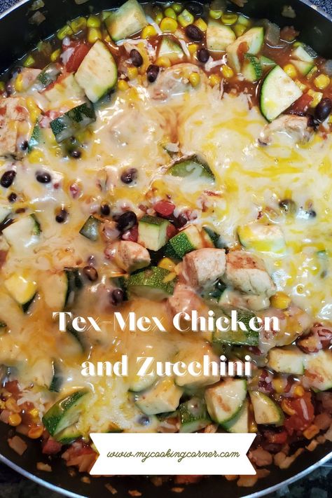 Prepare your taste buds for a Tex-Mex extravaganza with our Chicken and Zucchini recipe. Bursting with vibrant colors and bold flavors, this dish features succulent chicken, crisp zucchini, and a medley of Tex-Mex goodness. #yummy #recipe #tasty #snack #chicken #zucchini Chicken Zucchini Skillet, Tex Mex Skillet, Chicken Zucchini Recipes, Zucchini Skillet, Chicken And Zucchini, The Original Dish, Tex Mex Chicken, Lean Protein Meals, Healthy Bowls Recipes