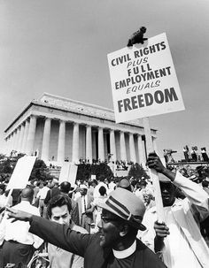 The 1963 March On Washington March On Washington, Black Panthers, Happy Black, Lincoln Memorial, Civil Rights Movement, I Have A Dream, Interesting History, African History, Us History