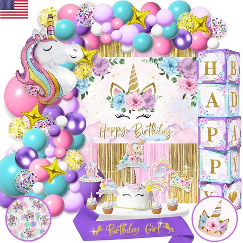 DIY unicorn birthday party