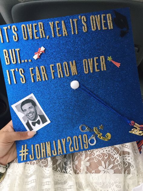 Drake grad cap Drake Grad Cap Ideas, Graduation Cap Designs Rappers, Drake Graduation Cap Ideas, Drake Cap Graduation, Graduation Cap Designs Drake, Drake Grad Cap, Drake Graduation Cap, High School Graduation Pictures, Graduation Album